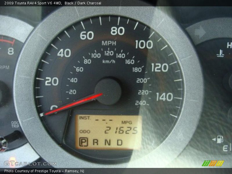 Black / Dark Charcoal 2009 Toyota RAV4 Sport V6 4WD