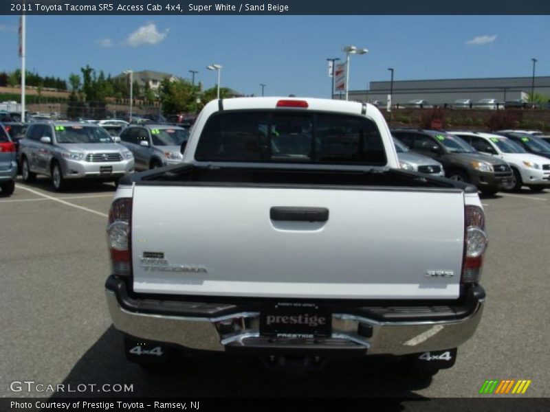 Super White / Sand Beige 2011 Toyota Tacoma SR5 Access Cab 4x4