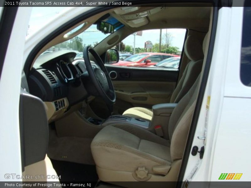 Super White / Sand Beige 2011 Toyota Tacoma SR5 Access Cab 4x4