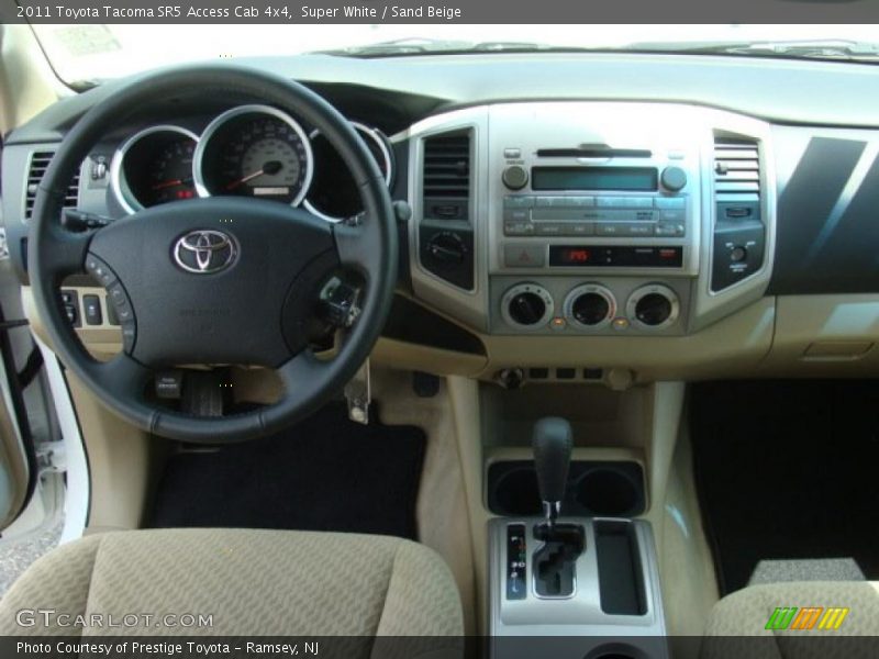 Super White / Sand Beige 2011 Toyota Tacoma SR5 Access Cab 4x4