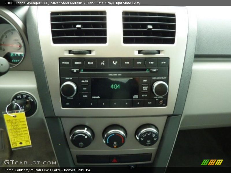 Silver Steel Metallic / Dark Slate Gray/Light Slate Gray 2008 Dodge Avenger SXT
