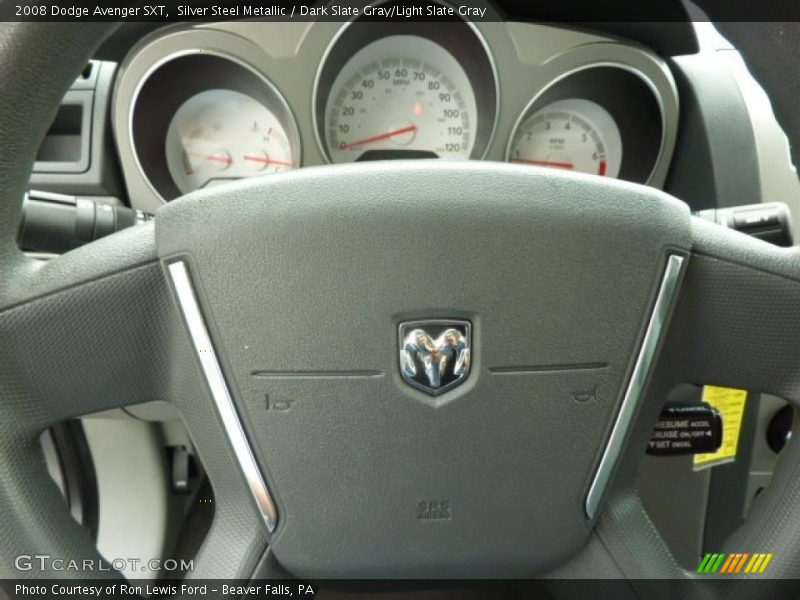 Silver Steel Metallic / Dark Slate Gray/Light Slate Gray 2008 Dodge Avenger SXT