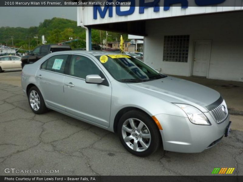 Brilliant Silver Metallic / Dark Charcoal 2010 Mercury Milan V6 Premier
