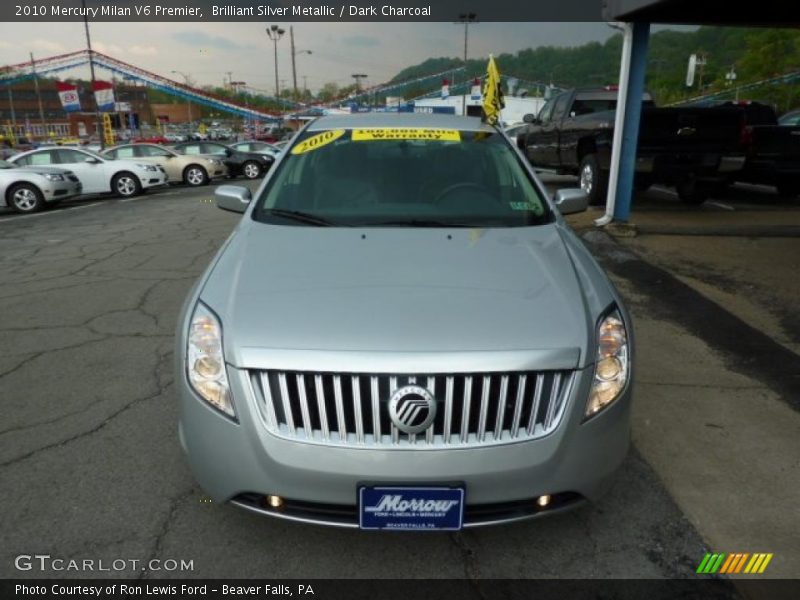 Brilliant Silver Metallic / Dark Charcoal 2010 Mercury Milan V6 Premier