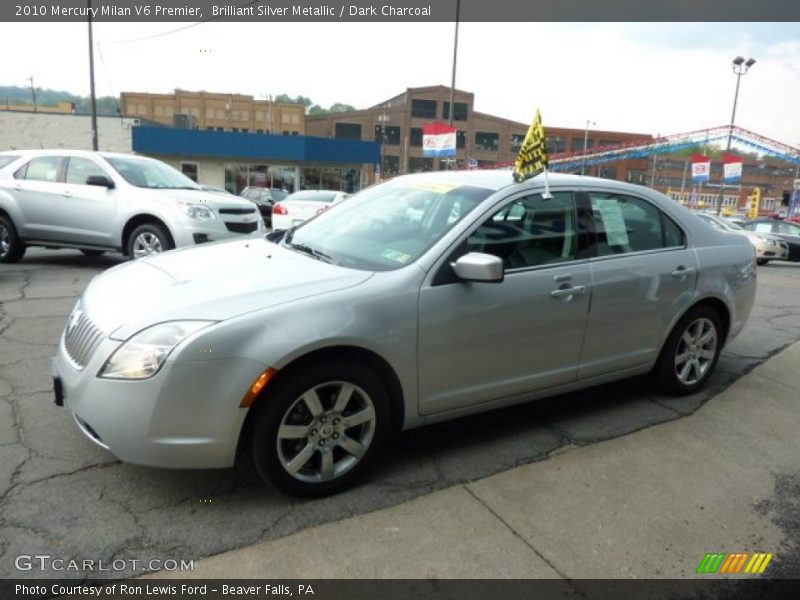 Brilliant Silver Metallic / Dark Charcoal 2010 Mercury Milan V6 Premier
