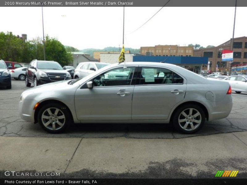Brilliant Silver Metallic / Dark Charcoal 2010 Mercury Milan V6 Premier