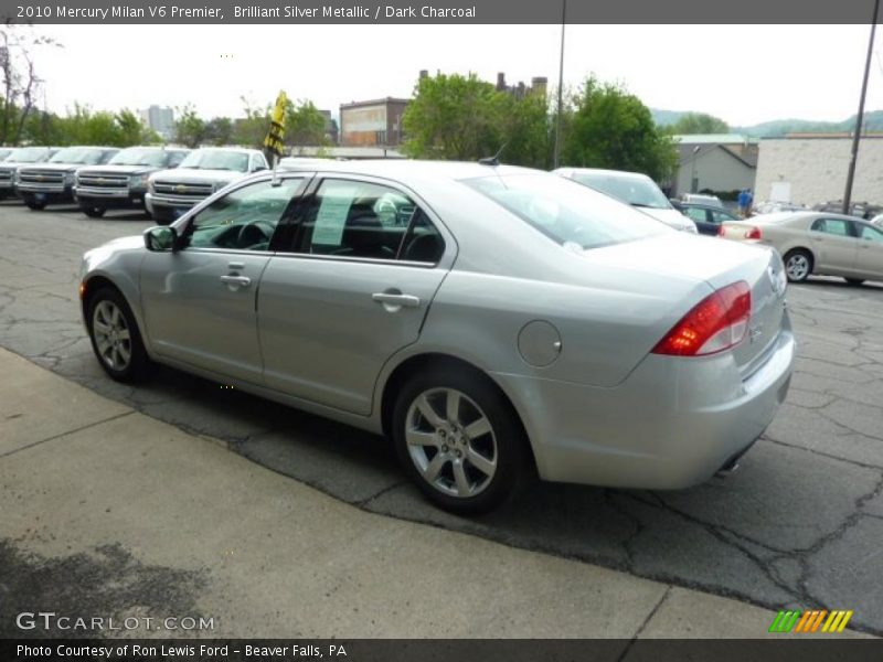 Brilliant Silver Metallic / Dark Charcoal 2010 Mercury Milan V6 Premier