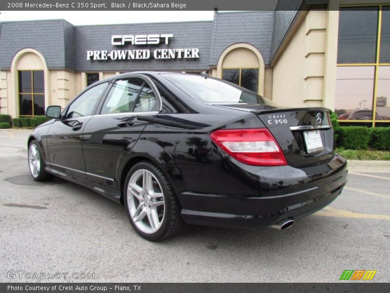 Black / Black/Sahara Beige 2008 Mercedes-Benz C 350 Sport