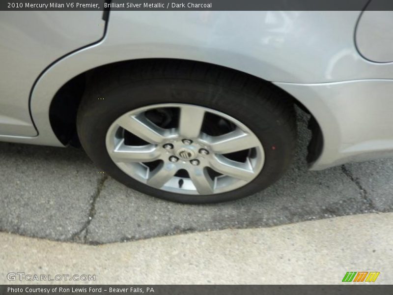 Brilliant Silver Metallic / Dark Charcoal 2010 Mercury Milan V6 Premier