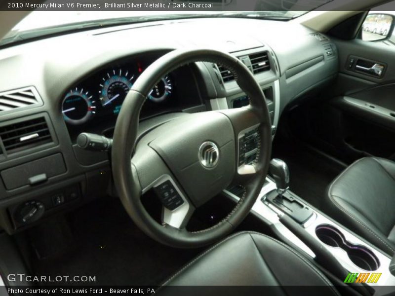 Brilliant Silver Metallic / Dark Charcoal 2010 Mercury Milan V6 Premier