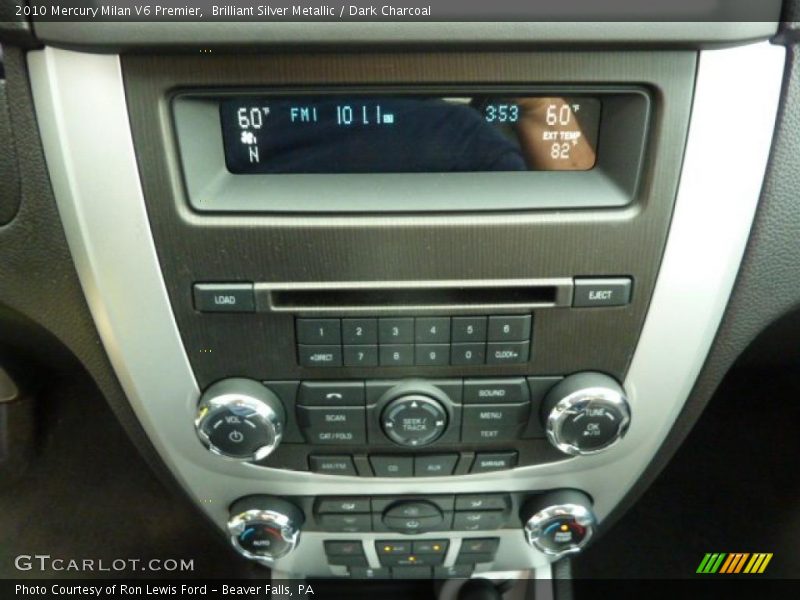 Brilliant Silver Metallic / Dark Charcoal 2010 Mercury Milan V6 Premier