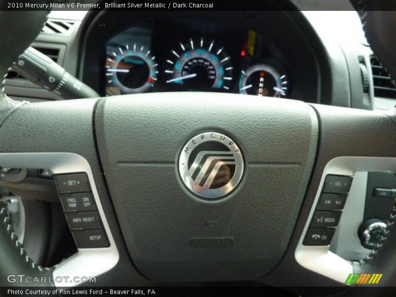 Brilliant Silver Metallic / Dark Charcoal 2010 Mercury Milan V6 Premier