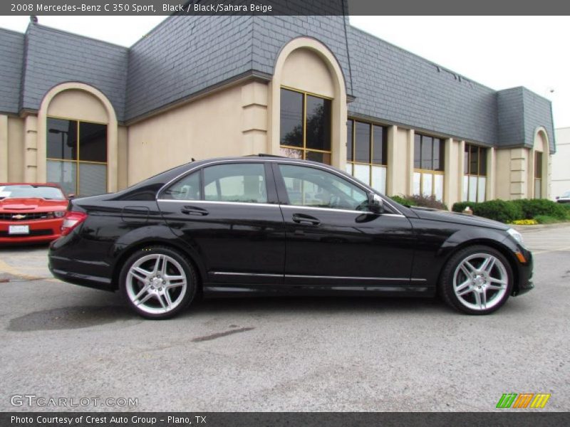 Black / Black/Sahara Beige 2008 Mercedes-Benz C 350 Sport