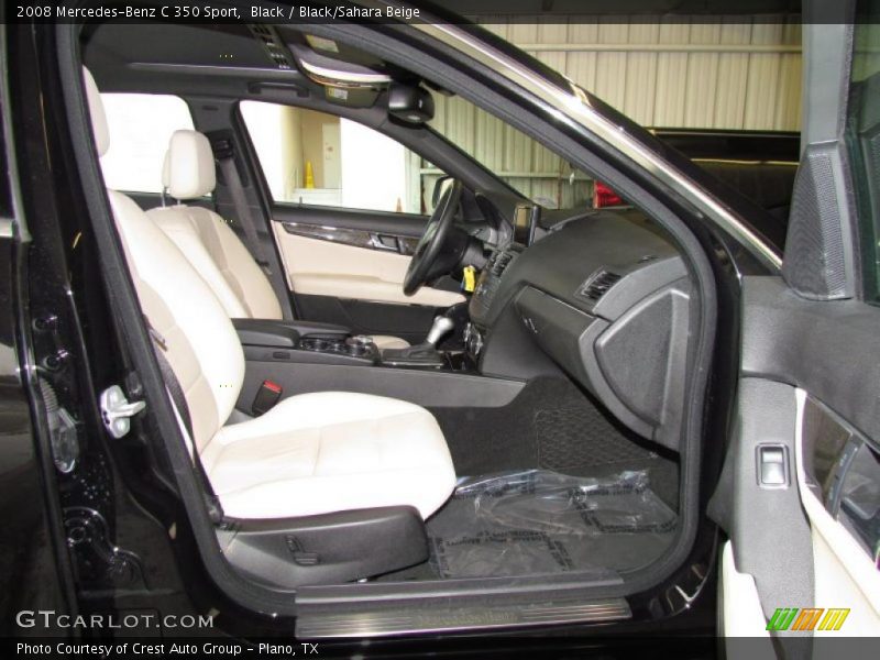 Black / Black/Sahara Beige 2008 Mercedes-Benz C 350 Sport