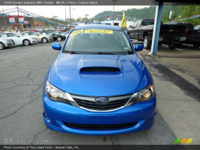 WR Blue Mica / Carbon Black 2008 Subaru Impreza WRX Sedan