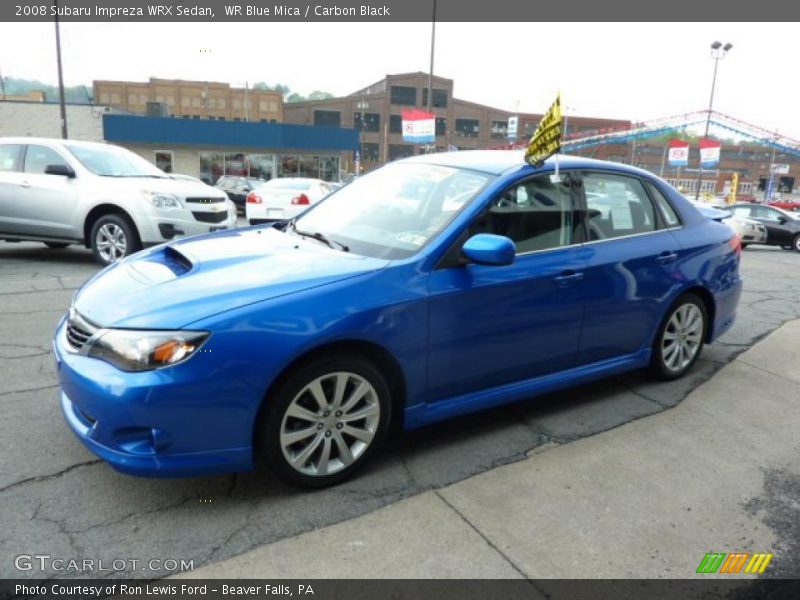 WR Blue Mica / Carbon Black 2008 Subaru Impreza WRX Sedan