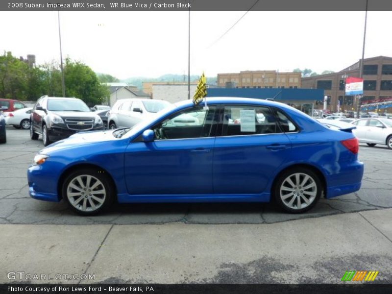 WR Blue Mica / Carbon Black 2008 Subaru Impreza WRX Sedan
