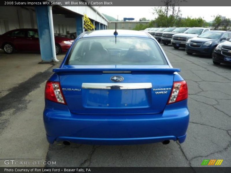 WR Blue Mica / Carbon Black 2008 Subaru Impreza WRX Sedan