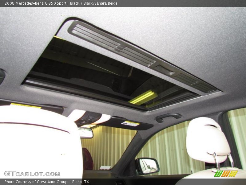 Black / Black/Sahara Beige 2008 Mercedes-Benz C 350 Sport