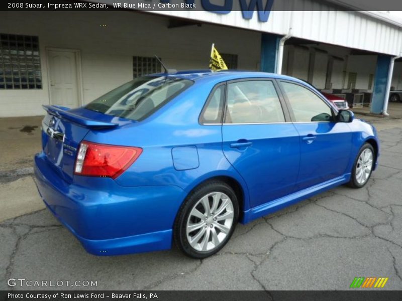 WR Blue Mica / Carbon Black 2008 Subaru Impreza WRX Sedan