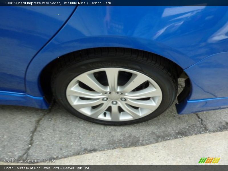 WR Blue Mica / Carbon Black 2008 Subaru Impreza WRX Sedan