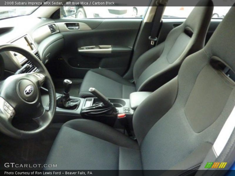 WR Blue Mica / Carbon Black 2008 Subaru Impreza WRX Sedan