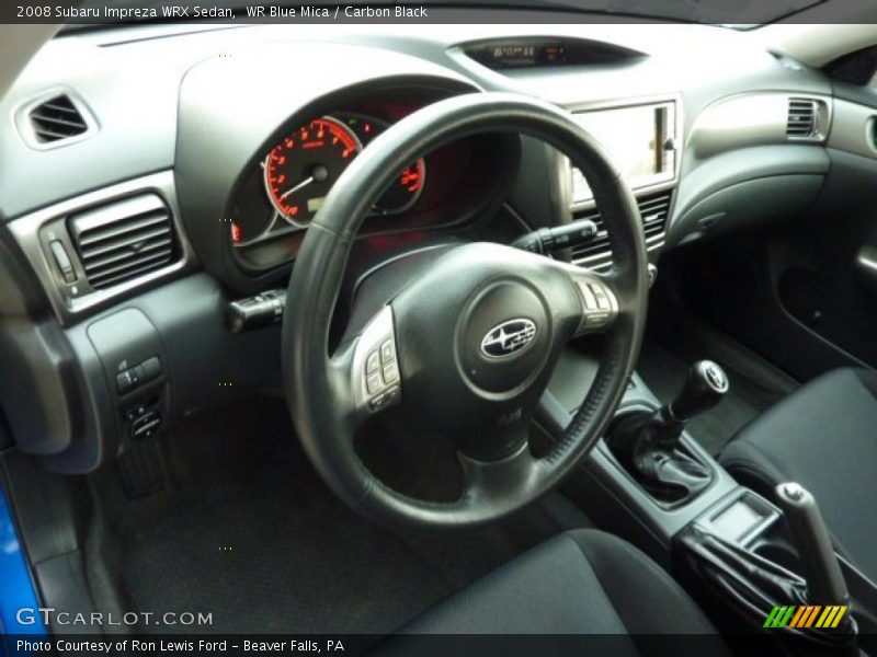  2008 Impreza WRX Sedan Carbon Black Interior