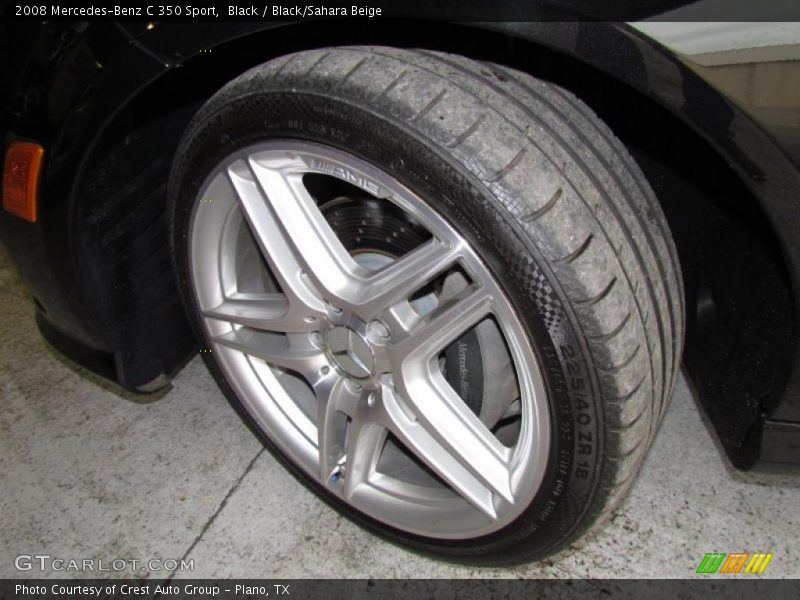 Black / Black/Sahara Beige 2008 Mercedes-Benz C 350 Sport