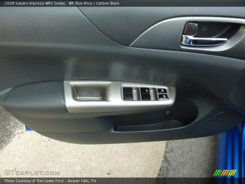 WR Blue Mica / Carbon Black 2008 Subaru Impreza WRX Sedan
