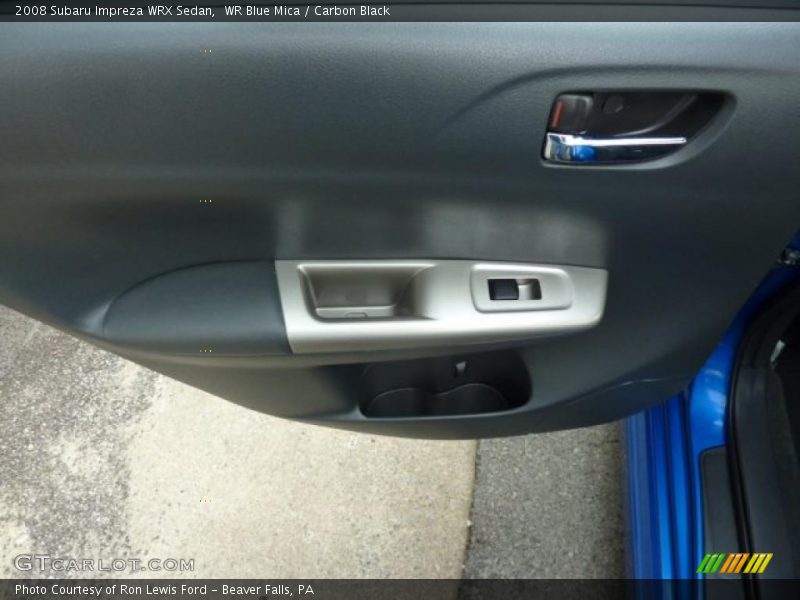 WR Blue Mica / Carbon Black 2008 Subaru Impreza WRX Sedan