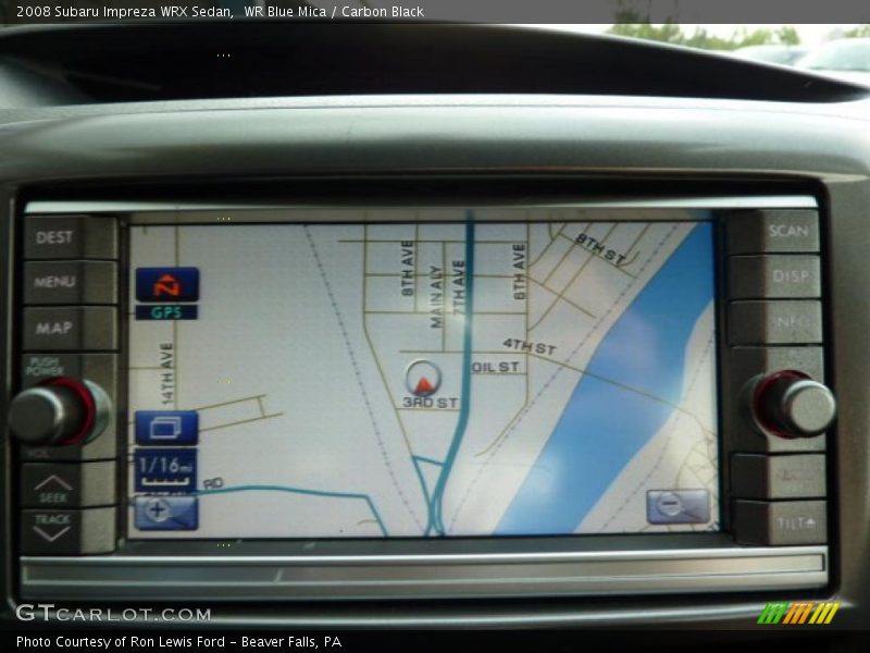 Navigation of 2008 Impreza WRX Sedan