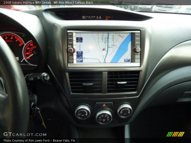 WR Blue Mica / Carbon Black 2008 Subaru Impreza WRX Sedan