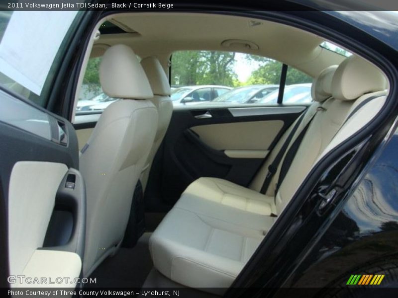 Black / Cornsilk Beige 2011 Volkswagen Jetta TDI Sedan