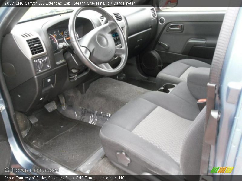  2007 Canyon SLE Extended Cab Dark Pewter Interior