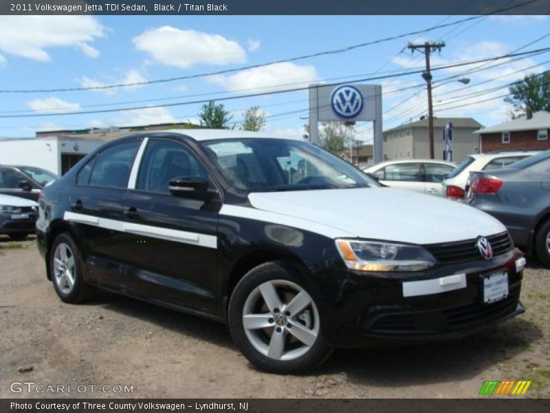 Black / Titan Black 2011 Volkswagen Jetta TDI Sedan