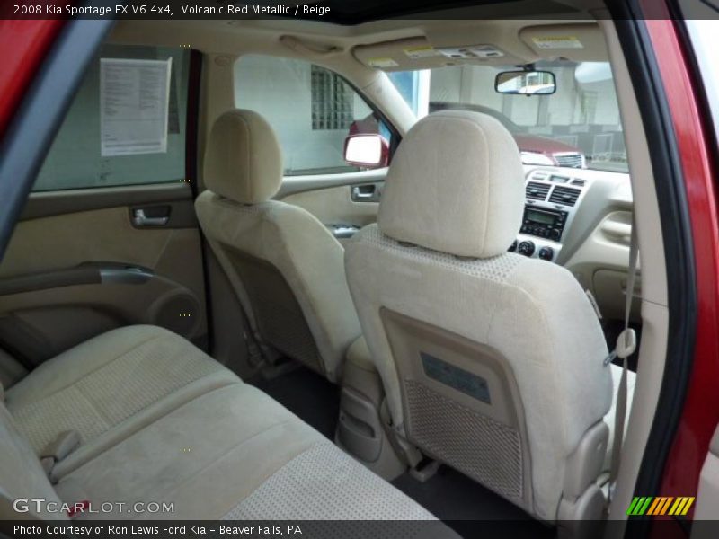 Volcanic Red Metallic / Beige 2008 Kia Sportage EX V6 4x4