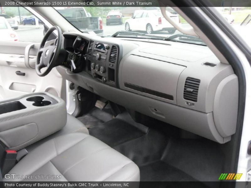 Summit White / Dark Titanium 2008 Chevrolet Silverado 1500 LS Extended Cab