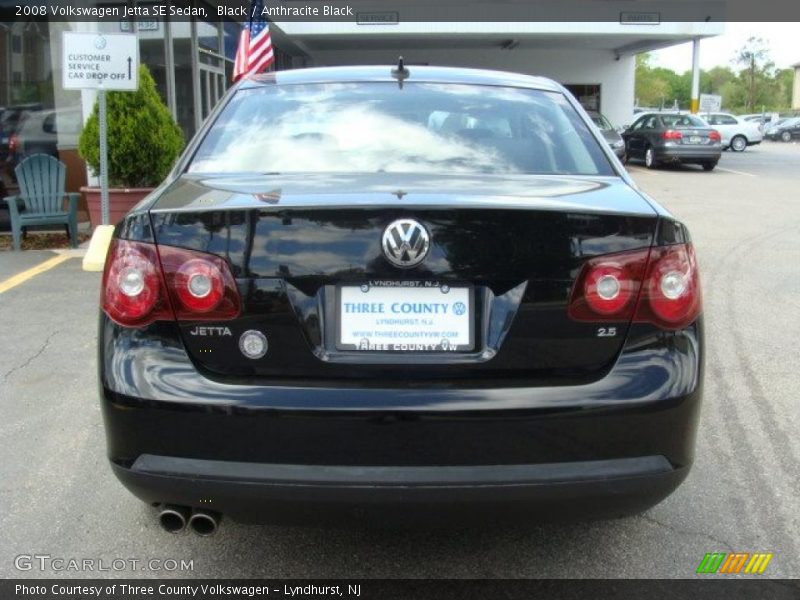 Black / Anthracite Black 2008 Volkswagen Jetta SE Sedan