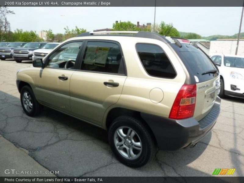 Champagne Metallic / Beige 2008 Kia Sportage LX V6 4x4
