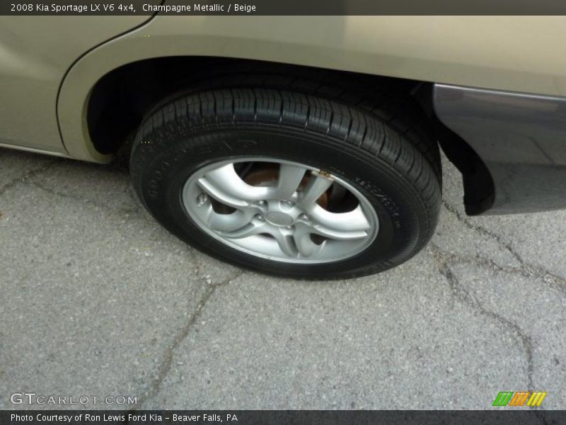 Champagne Metallic / Beige 2008 Kia Sportage LX V6 4x4