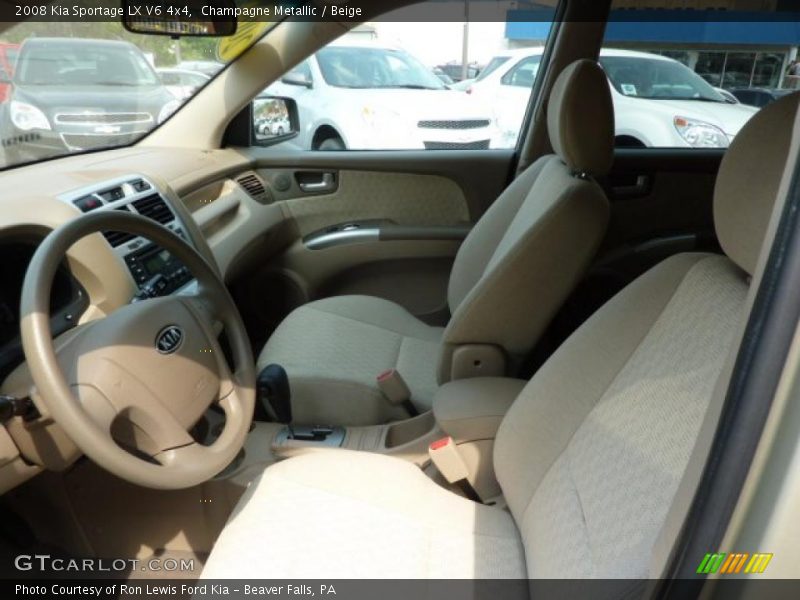 Champagne Metallic / Beige 2008 Kia Sportage LX V6 4x4