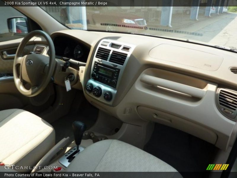 Champagne Metallic / Beige 2008 Kia Sportage LX V6 4x4