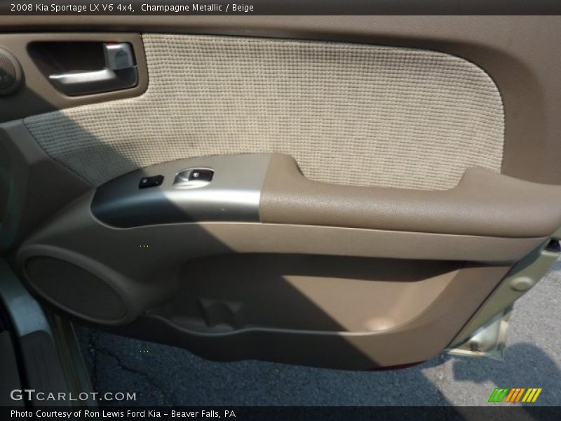 Champagne Metallic / Beige 2008 Kia Sportage LX V6 4x4