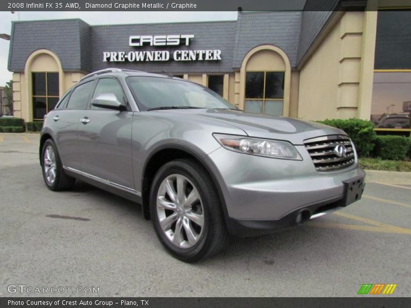 Diamond Graphite Metallic / Graphite 2008 Infiniti FX 35 AWD