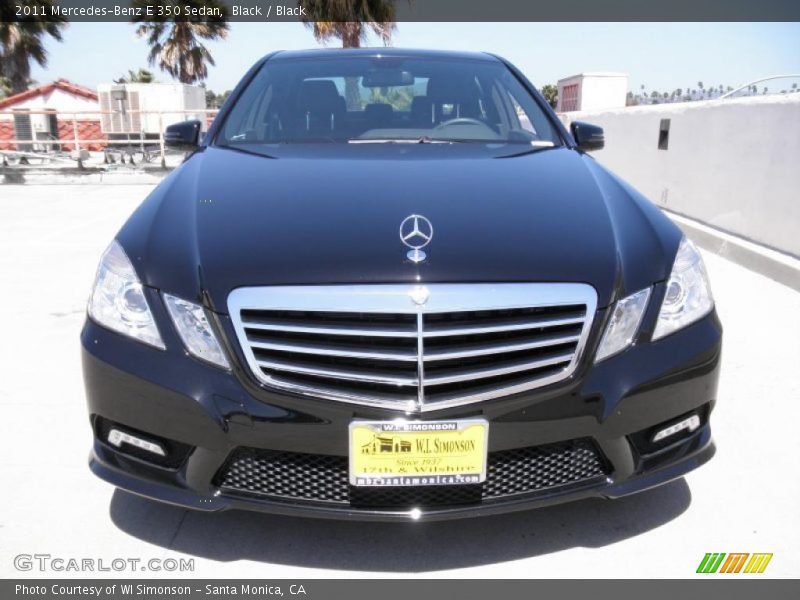 Black / Black 2011 Mercedes-Benz E 350 Sedan