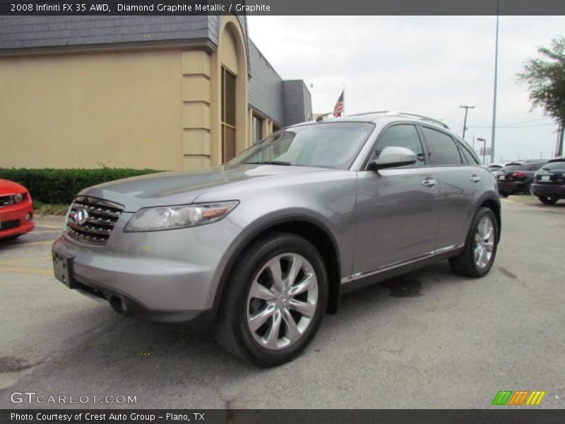 Diamond Graphite Metallic / Graphite 2008 Infiniti FX 35 AWD