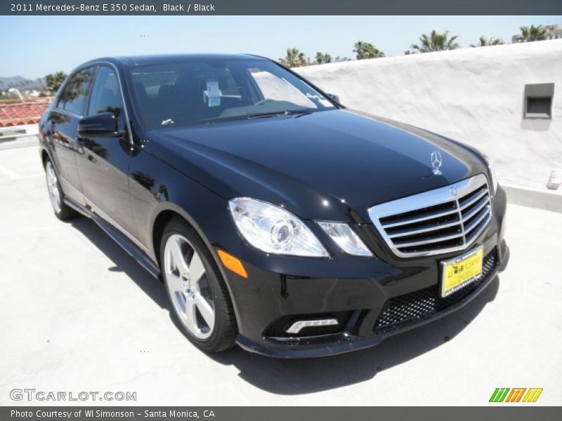 Black / Black 2011 Mercedes-Benz E 350 Sedan