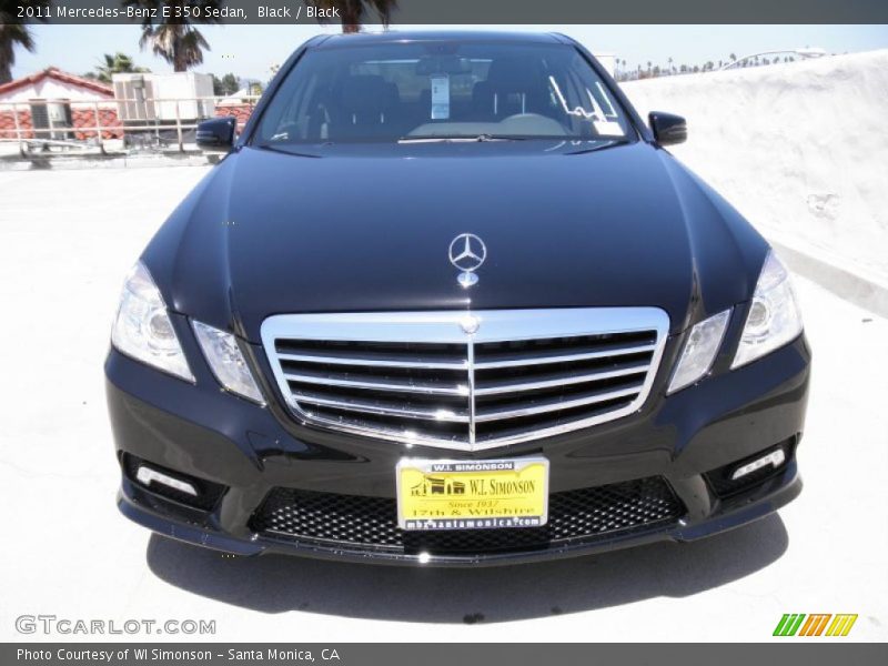 Black / Black 2011 Mercedes-Benz E 350 Sedan