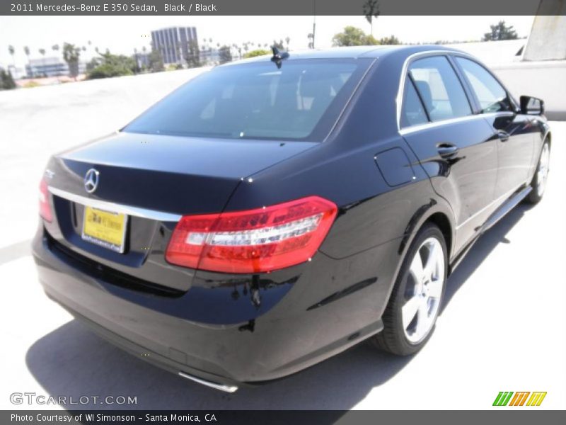 Black / Black 2011 Mercedes-Benz E 350 Sedan