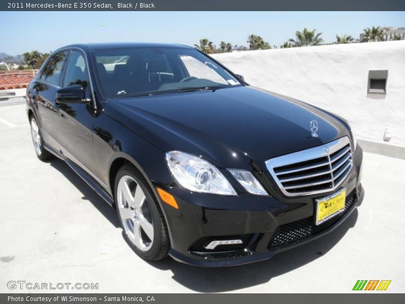 Black / Black 2011 Mercedes-Benz E 350 Sedan